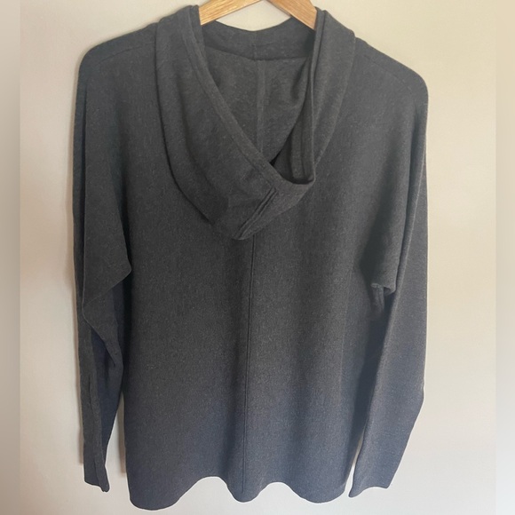 Banana Republic charcoal grey pullover sweater hoodie - Picture 2 of 12